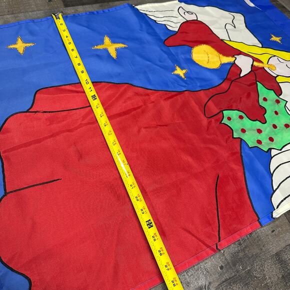 Joy Angel Blowing Trumpet Christmas Holiday Yard Banner Outdoor Flag - Picture 3 of 11